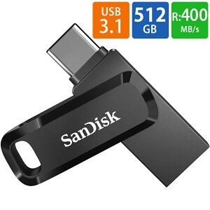 USB USB 512GB USB3.1 Gen1(USB3.0)-A/Type-C RlN^ SanDisk TfBXN Ultra Dual Drive Go R:400MB/s ] COe[ SDDDC3-512G-G46 