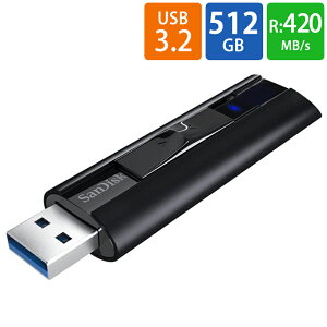 USB USB 512GB USB3.2 Gen1(USB3.0) SanDisk TfBXN Extreme Pro R:420MB/s W:380MB/s XCh A~➑ COe[ SDCZ880-512G-G46 