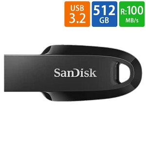 USB USB 512GB USB3.2 Gen1(USB3.0) SanDisk TfBXN Ultra Curve R:100MB/s Vv LbvX ubN COe[ SDCZ550-512G-G46 
