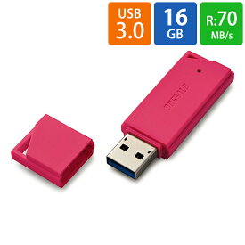 USBメモリ USB 16GB USB3.0 (USB3.1 Gen1) BUFFALO バッファロー 暗号化ソフトSecureLock Mobile2対応 R:70MB/s 小型・軽量 ピンク RUF3-K16GB-PK ◆メ