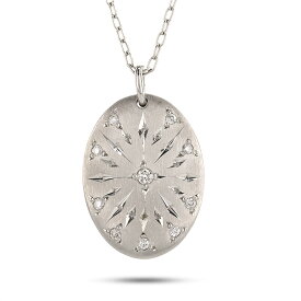 「Rakuten Fashion THE SALE」プラチナ ネックレス トップ ダイヤモンド レディース pt900 ペンダント プレート 手彫り 楕円 チェーン 女性