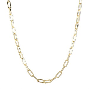18金 ネックレス メンズ チェーンのみ 60cm クリップチェーン ゴールド イエローゴールドk18 18k 地金 長め チェーン 男性 女性 男女兼用 ユニセックス レディース