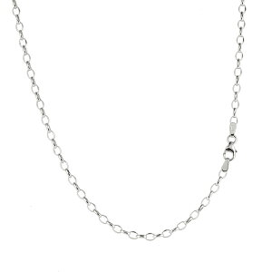 yŒZz 18 lbNX `F[̂ 60cm fB[X Y  AYL   zCgS[h 18k `F[ Oj  ITALY