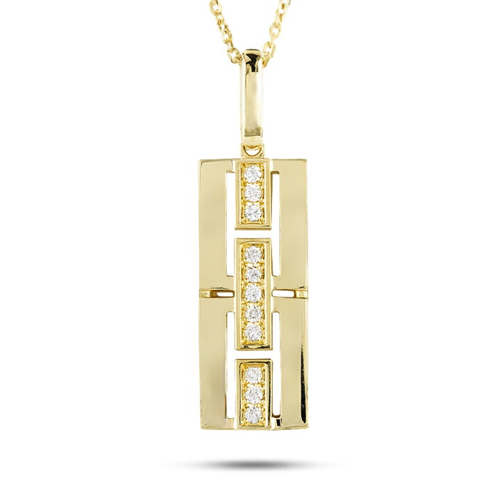 楽天市場】18金 ペンダントトップ ダイヤモンド 0.15ct メンズ 