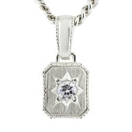 メンズ ペンダント シルバー925 SV925 メンズジュエリー ペンダントトップ ダイヤモンド 0.15ct ダイヤ …