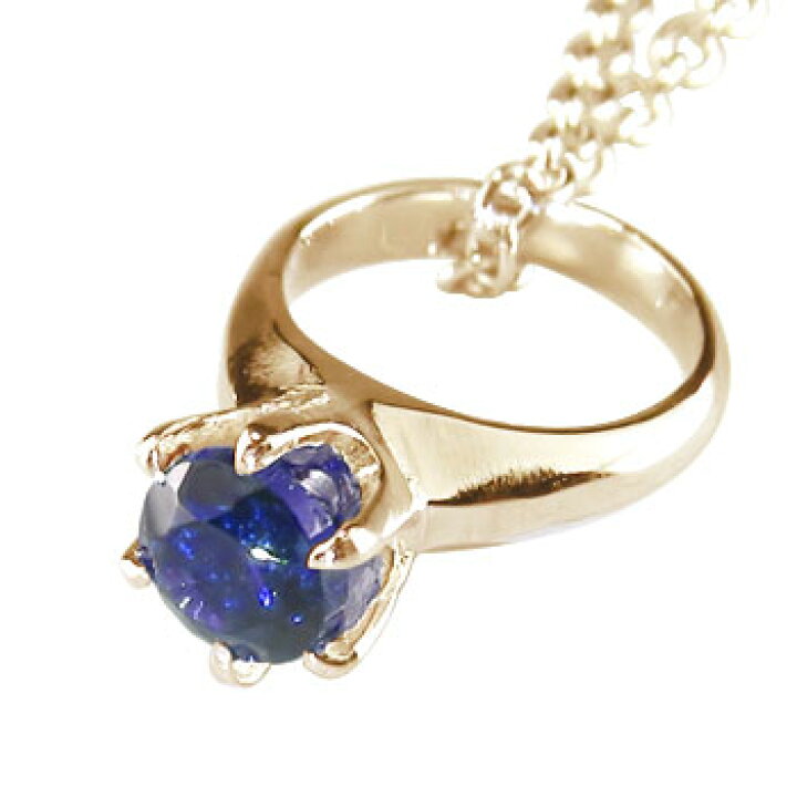 楽天市場】18金 ペンダント トップ ベビーリング サファイア  