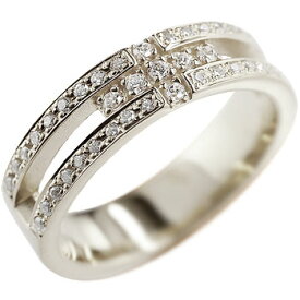 プロポーズリング 婚約指輪 エンゲージリング クロス プラチナ リング ダイヤモンド ダイヤ 幅広 指輪 ピンキーリング レディース 笑顔になるジュエリー 大きいサイズ対応