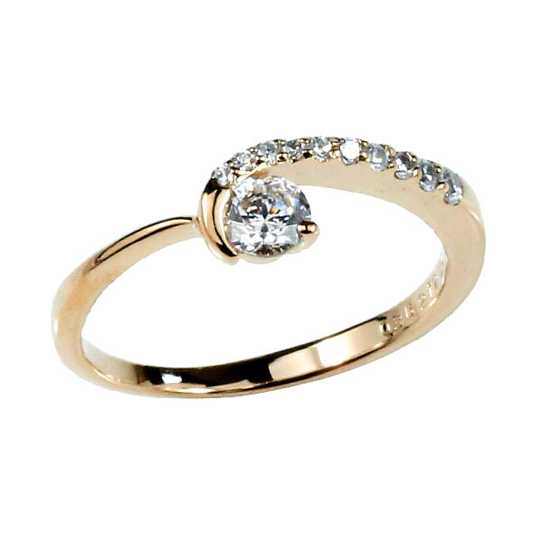 18金 婚約指輪 エンゲージリング ダイヤモンドリング 大粒ダイヤ ピンクゴールドk18 レディース 18k 　大きいサイズ対応 送料無料 人気