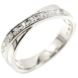 プロポーズリング 婚約指輪 エンゲージリング クロス プラチナ ダイヤモンド リング ピンキーリング ダイヤ 指輪 pt900 ユニセックス 【ありがとうやおめでとうを伝えよう・プレゼント・誕生日・お祝い】