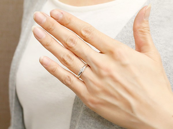 楽天市場】婚約指輪 エンゲージリング プラチナ ダイヤモンドリング