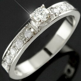 プロポーズリング 婚約指輪 エンゲージリング プラチナリング ダイヤモンドリング エタニティリング ピンキーリング ダイヤモンド 指輪 立て爪 ユニセックス 【ありがとうやおめでとうを伝えよう・プレゼント・誕生日・お祝い】