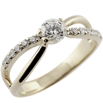 婚約指輪 エンゲージリング ダイヤモンドリング ホワイトゴールドk18 リング 大粒 ダイヤモンド リング 0.30ct レディース18金 大きいサイズ対応 ご褒美ジュエリー 特別なジュエリーのサムネイル