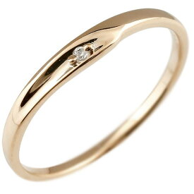 細め 細身 シンプルリング ピンキーリング ピンクゴールドk18 指輪 ダイヤモンド 華奢リング 指輪 アンティーク 18金 ユニセックス 【ありがとうやおめでとうを伝えよう・プレゼント・誕生日・お祝い】 人気 おしゃれ 大人 普段使い ジュエリー