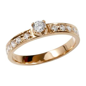 プロポーズリング 18金 婚約指輪 エンゲージリング ダイヤモンド ピンクゴールドk18 ハーフエタニティ ダイヤモンドリング レディース 笑顔になるジュエリー 大きいサイズ対応 人気 おしゃれ 大人 普段使い ジュエリー
