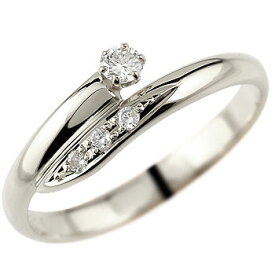 プロポーズリング 婚約指輪 エンゲージリング ダイヤモンドリング プラチナリング ダイヤモンド 0.1 指輪 ピンキーリング ユニセックス 【ありがとうやおめでとうを伝えよう・プレゼント・誕生日・お祝い】