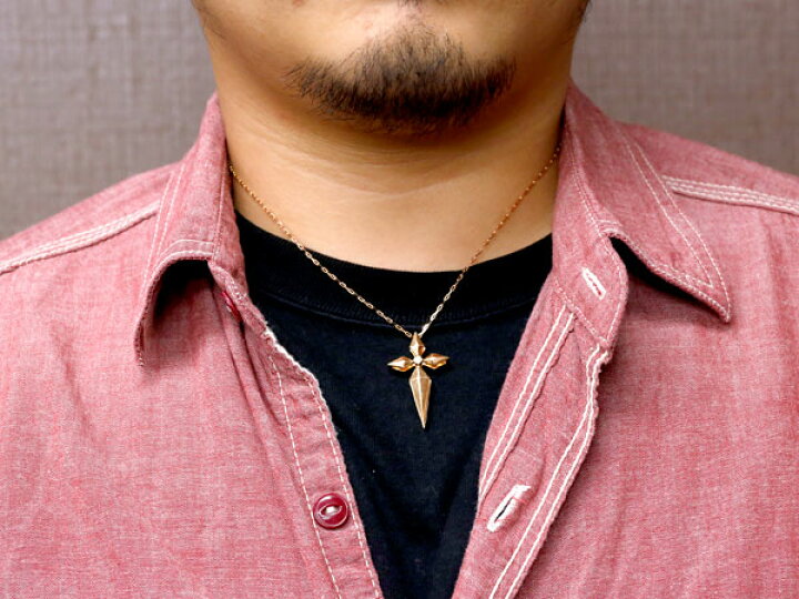 楽天市場 18金 メンズクロスネックレス メンズジュエリー ピンクゴールドk18 18k お守り 十字架 リバーシブル ペンダント ネックレス ハンドメイド ダイヤモンドネックレス 男性用 ネックレス付き コンビニ受取対応商品 送料無料 人気 かざり屋