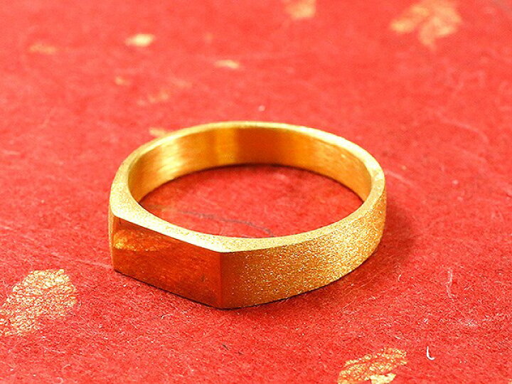 楽天市場】純金 24金 k24 ペアリング 結婚指輪 印台 指輪 幅広 メンズ 