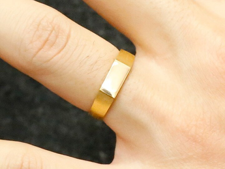 楽天市場】純金 24金 k24 ペアリング 結婚指輪 印台 指輪 幅広 メンズ 
