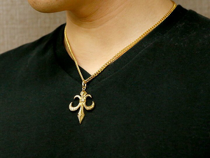 楽天市場】ペンダントトップ 大きい ユリの紋章 フルール・ド・リス 