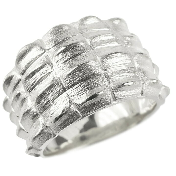 楽天市場 プラチナ メンズ リング 幅広 指輪 Pt900 クロコダイル ワニ 22 26号 サムリング ミドルリング ピンキーリング 艶消し 立体的 ストレート メンズジュエリー 男性用 楽ギフ 包装 コンビニ受取対応商品 大きいサイズ対応 送料無料 人気 かざり屋