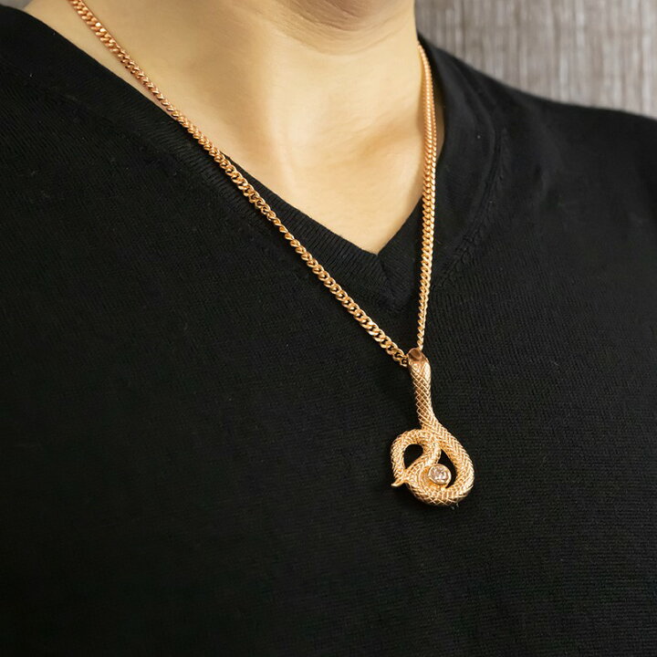 楽天市場 18金 メンズ ペンダントトップ 大きい 蛇 ヘビ スネーク 18k ピンクゴールドk18 ペンダント ネックレス 喜平用 ブラウンダイヤモンド シンプル 男性用 Men S ネックレスチェーン無し メンズジュエリー 楽ギフ 包装 コンビニ受取対応商品 送料無料 人気