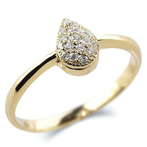 �h���b�v �_�C�������h 10k �����O ���f�B�[�X K10YG 0.09ct �p���F �w�� �C�G���[�S�[���hK10 10��