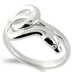 ヘビ 蛇 リング 指輪 レディース 女性 彼女 妻 干支 巳年 ゴールド 10金 縁起物 お守り スネーク ホワイトゴールドK10 10k 人気 ジュエリー ファッションリング 大きいサイズ対応 ピンキーリング サムリング ミディリング