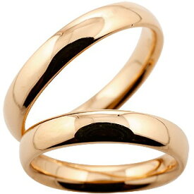 [スーパーセール10％OFF]18金 ペアリング マリッジリング 結婚指輪 結婚記念リング ウェディングリング ウェディングバンド ピンクゴールドk18 地金リング リーガルタイプ 幅広