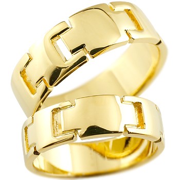 楽天市場】18金 クロス イエローゴールドk18 ペアリング 結婚指輪