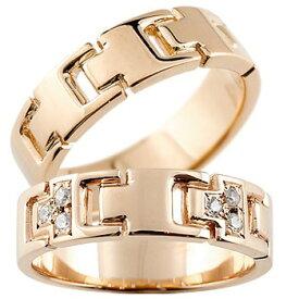 ペアリング マリッジリング 結婚指輪 ピンクゴールドk18 ダイヤモンド PT900 幅広 18金 ユニセックス 【ありがとうやおめでとうを伝えよう・プレゼント・誕生日・お祝い】 人気 おしゃれ 大人 普段使い ジュエリー