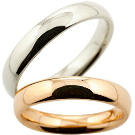 [スーパーセール10％OFF]結婚指輪 結婚ペアリング マリッジリング ホワイトゴールドk18 ピンクゴールドk18 地金リング リーガルタイプ 幅広 18金