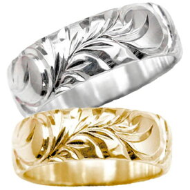【プラチナ10%OFFクーポン 】18金 結婚指輪 マリッジリング ペアリング ハワイアン プラチナ ピンクゴールドk18 ユニセックス 【ありがとうやおめでとうを伝えよう・プレゼント・誕生日・お祝い】