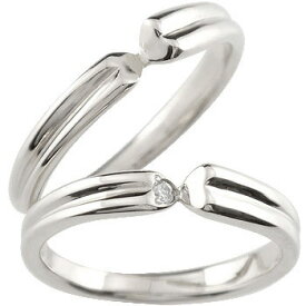 [スーパーセール10％OFF]ペアリング 結婚指輪 マリッジリング キュービックジルコニア 一粒 ハート シルバー925 ハンドメイド 2本セット指輪