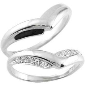結婚指輪 マリッジリング ペアリング V字 ホワイトゴールドk18 ダイヤモンド 18金 ユニセックス 【ありがとうやおめでとうを伝えよう・プレゼント・誕生日・お祝い】 人気 おしゃれ 大人 普段使い ジュエリー