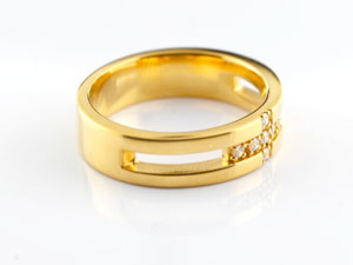 感謝価格】 クロス ペアリング 結婚指輪 マリッジリング イエローゴールドk18 結婚記念リング 2本セット18k 18金 指輪 大きいサイズ対応 