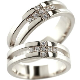 クロス ペアリング 結婚指輪 マリッジリング キュービックジルコニア シルバー 幅広 ユニセックス 【ありがとうやおめでとうを伝えよう・プレゼント・誕生日・お祝い】 人気 おしゃれ 大人 普段使い ジュエリー