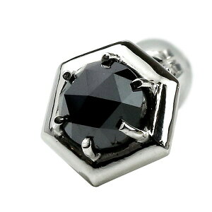 かざり屋 ジュエリー 30代 40代 50代 プラチナ ピアス メンズ 片耳ピアス ブラックダイヤモンド 大粒 一粒 ピアス ピアス プラチナ900 レディース メンズ