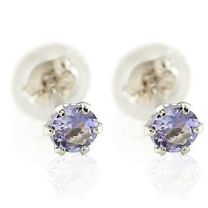 楽天市場】[ポスト長め15ミリ] 18金 ピアス タンザナイト ピアス  