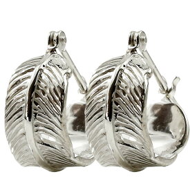 ピアス インディアンジュエリー ピアス フェザー 羽 シルバー ネイティブアメリカ ユニセックス オリジナルジュエリー