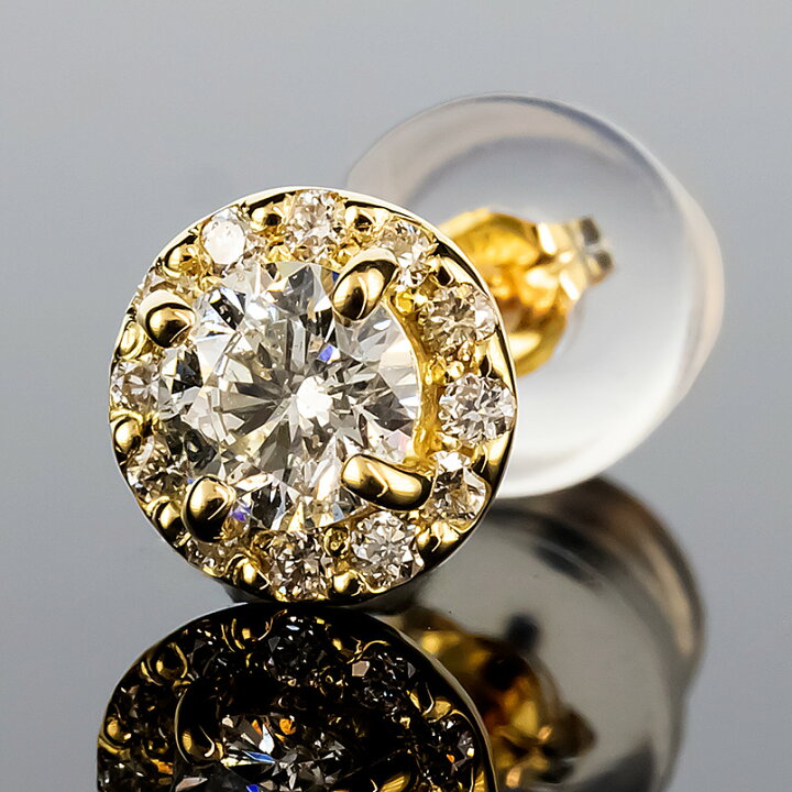 楽天市場】18金 ピアス メンズ 片耳ピアス ピアス ダイヤモンド 大粒 