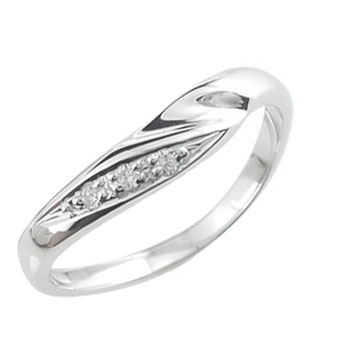 18金 ダイヤモンド ピンキーリング ホワイトゴールドk18 ダイヤ 指輪18k  大きいサイズ対応 送料無料 人気