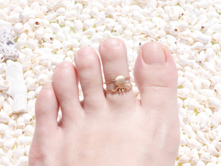 楽天市場 18金 トゥリング ピンクゴールドk18 オクトパス タコ たこ 足の指輪 地金リング 宝石なし フリーサイズ 18k 足指リング トウリング マリンジュエリー ピンキーとしてもok ファランジリングとしても 楽ギフ 包装 コンビニ受取対応商品 送料無料 人気