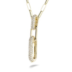 【最短発送】18金 ネックレス ダイヤモンド 0.23ct ペンダントトップ レディース メンズ 大ぶり クリップチェーン イエローゴールドK18 ゴールド 18k ペンダントヘッド 人気 男性 女性 男女兼用