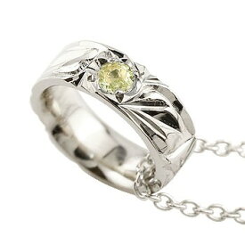 ハワイアンジュエリー ハワイアンペンダント ベビーリング ペリドット プラチナ PT900 ネックレス 記念 思い出 お守り ハワイ ペンダントトップ チャーム ベビーギフト レディース 手作り 手彫り hawaii