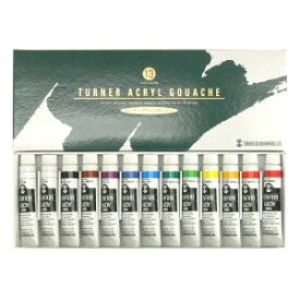 【ラッピング無料！】ターナー アクリルガッシュ 13本スクールセット(12色）11ml×13本