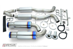 NISSAN FIRLADY Z tFAfB[Z@RZ34 / VR30DDTT (400Z)p AXs[hGWjAO@t`^}t[ TYPE-D (DUAL) iԁF RB6090-NS21D (Real Speed Engineering FULL TITANIUM EXHAUST SYSTEM)  