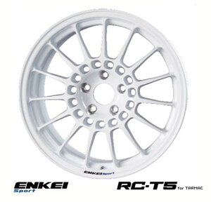 【 ENKEI Sports RC-T5 for TARMAC 】 17インチ 8.5J 5H-100 +45 ホワイト 1本 (エンケイ スポーツ 軽量ホイール)