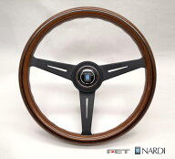 [ FET NARDI CLASSIC WOOD 36φ ] 360mm ウッド＆ブラックスポーク　品番： N122 (FET 正規品 ナルディ …
