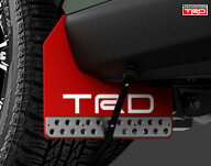 【 RAV4　AXAH52, AXAH54, MXAA52, MXAA54 用 】 TRD マッドフラップ (レッド)　品番： MS328-42001　※…