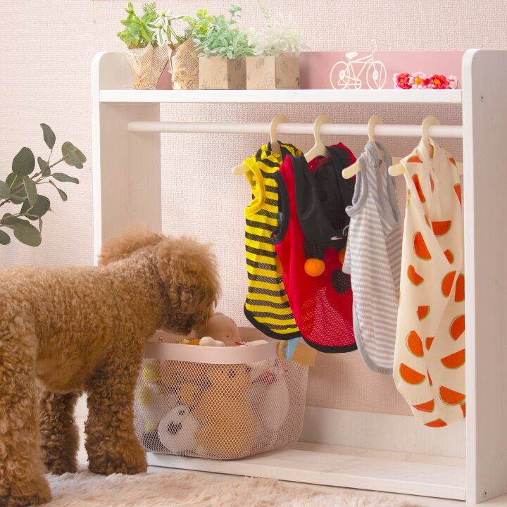 楽天市場】犬服収納 クローゼット 木製 名入れ無料 ペット ハンガー 
